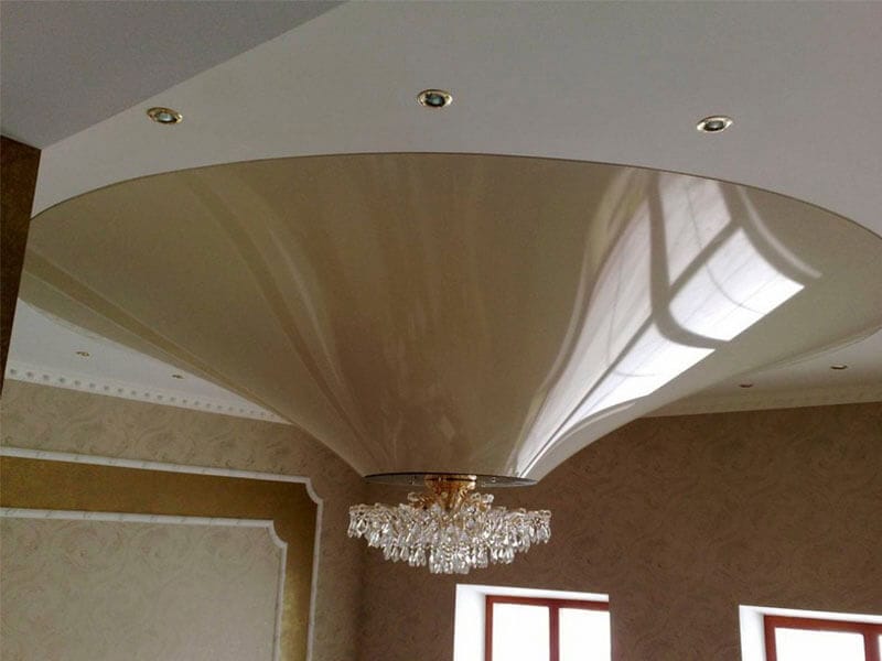 формы натяжных потолков